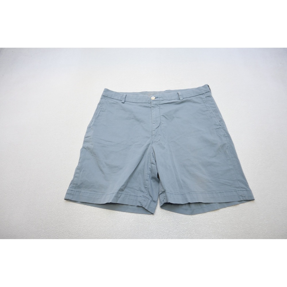 Southern Tide Khaki Shorts Mens 40‎ Blue Flat Front Stretch Cotton Casual Good